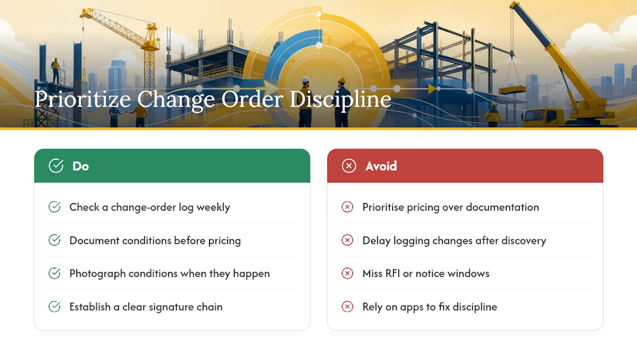 Why Most Change Order Advice Gets the Priority Backward — overview diagram