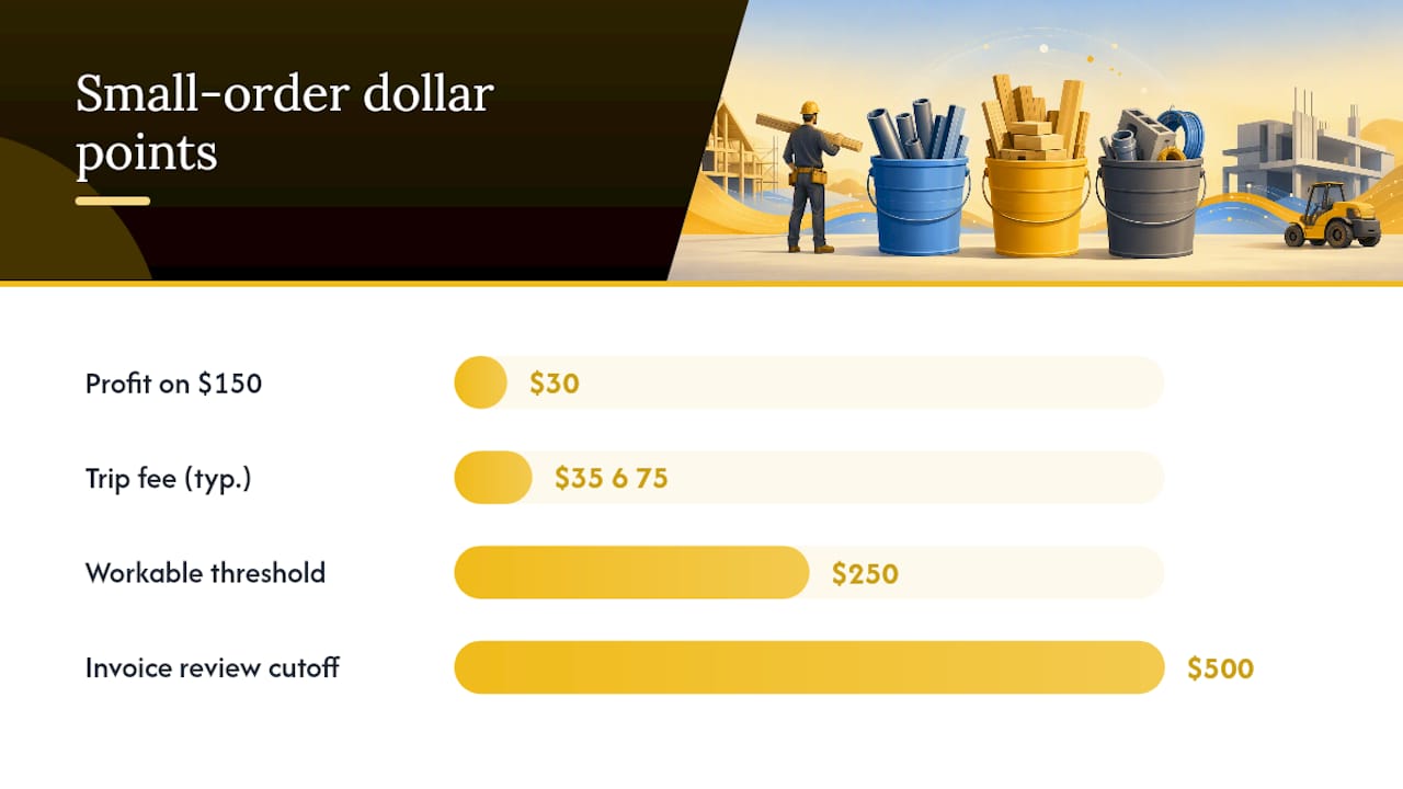 Why Does a Flat Markup Percentage Fail on Small Jobs? — overview diagram