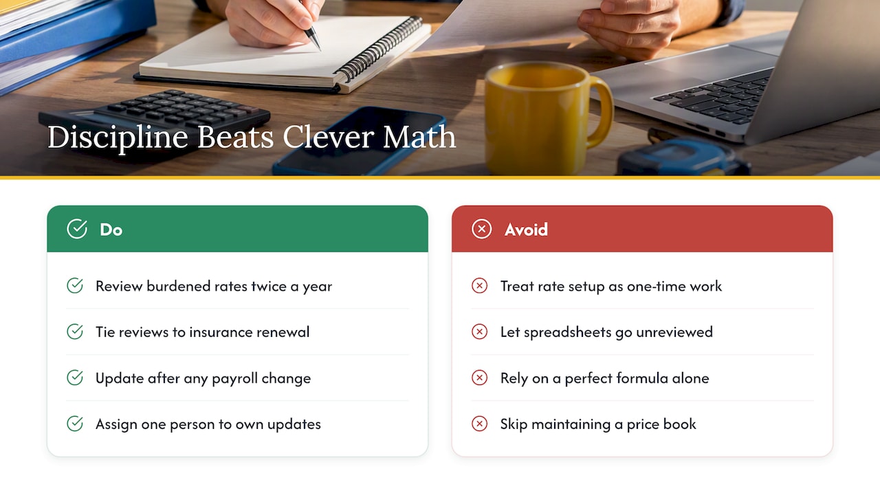 Why discipline beats clever math — overview diagram